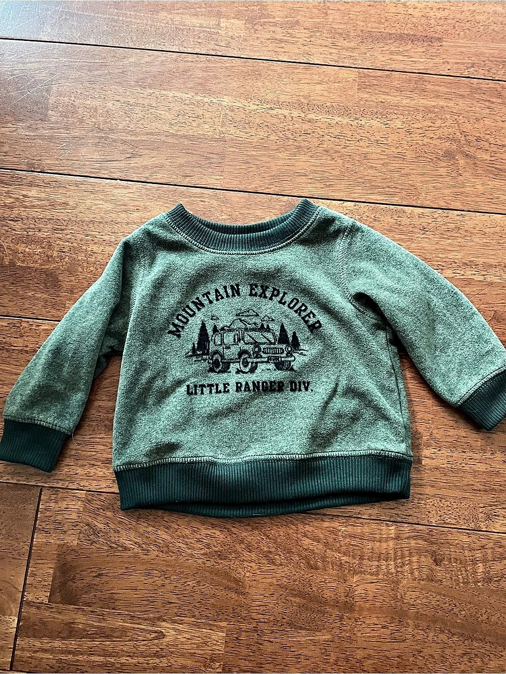 carter's Mountain Explorer Little Ranger Div Sweatshirt Baby 6M Green